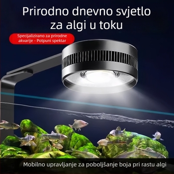 LED downlight za akvarij, puni spektar, vodootporan, od aluminijske legure, upravlja se putem aplikacije, 100W