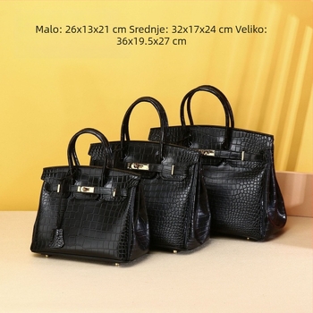 Ženska silikon torbica u platinskom stilu, velika kapaciteta, zatvaranje šnonom, skriveni džep sa zatvaračem