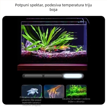Pametno LED klipsno svjetlo za akvarij s punim spektrom za vodene biljke