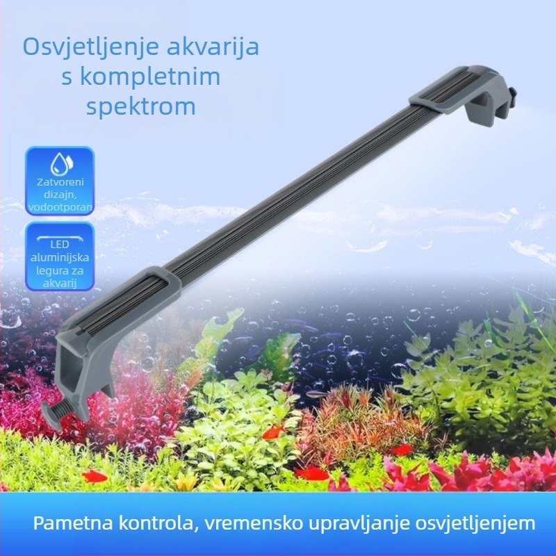 Pametno LED klipsno svjetlo za akvarij s punim spektrom za vodene biljke