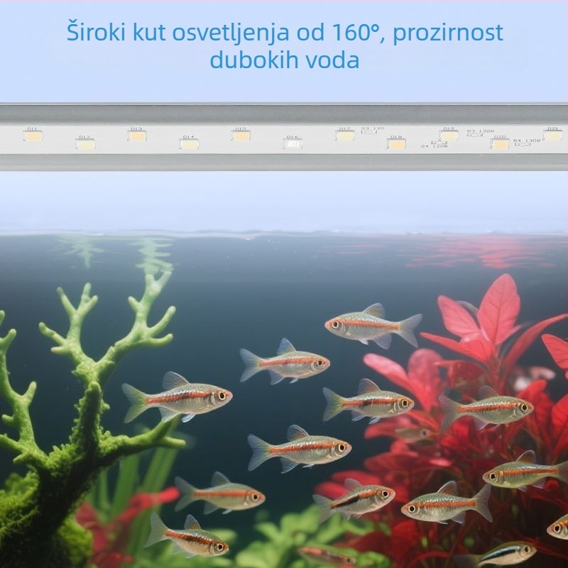 Pametno LED klipsno svjetlo za akvarij s punim spektrom za vodene biljke