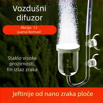 Pumpa za kisik u akvariju s tihim radom, Air Refiner, Air Disc i Nano Bubble Stone