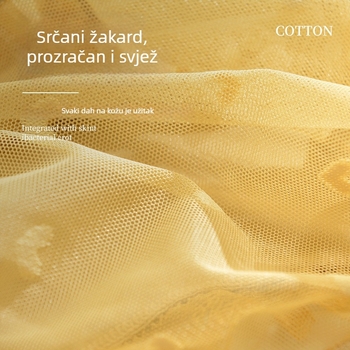 Ženske čipkaste prozračne gaćice sa srednjim strukom, jacquard najlonska tkanina, podstava kroja od mulberry svile (30–50%), za trudnice