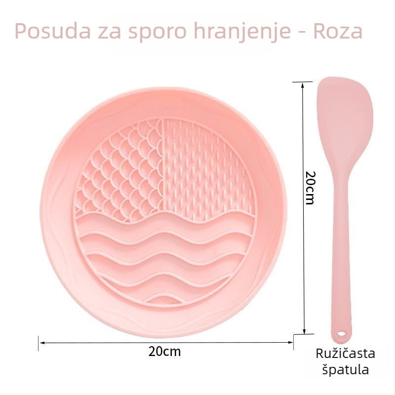 Silikonski mat za lizanje za pse i mačke – sporo hranjenje i igračka za obogaćivanje