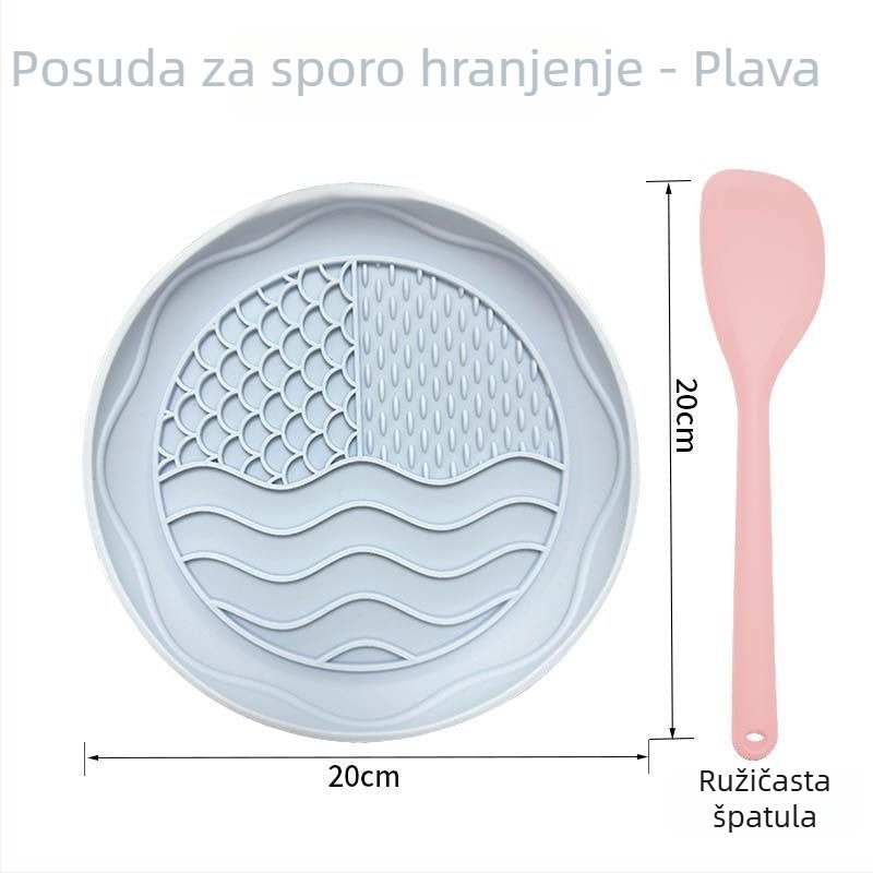 Silikonski mat za lizanje za pse i mačke – sporo hranjenje i igračka za obogaćivanje