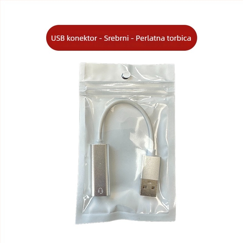 Type-C USB na 3,5 mm digitalni audio adapter s aluminijskim kućištem za pametne telefone i računala (Model HFR023)