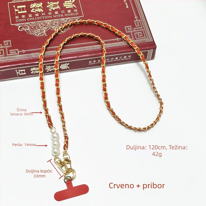 Lanac za remen za telefon - metalni lanac, elektroplatiranje, Šifra proizvoda Lh2516, Proljeće 2025