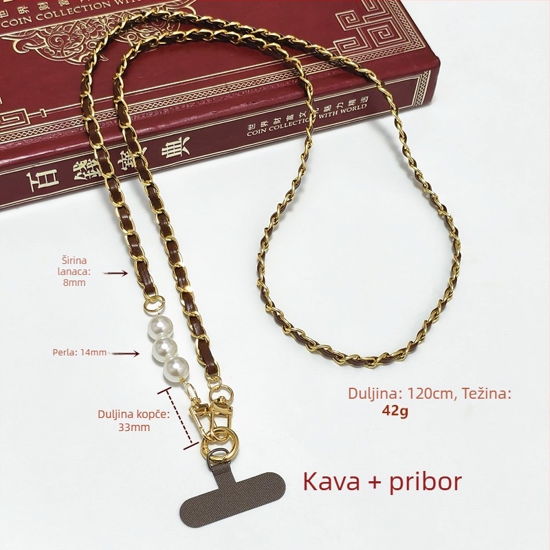 Lanac za remen za telefon - metalni lanac, elektroplatiranje, Šifra proizvoda Lh2516, Proljeće 2025