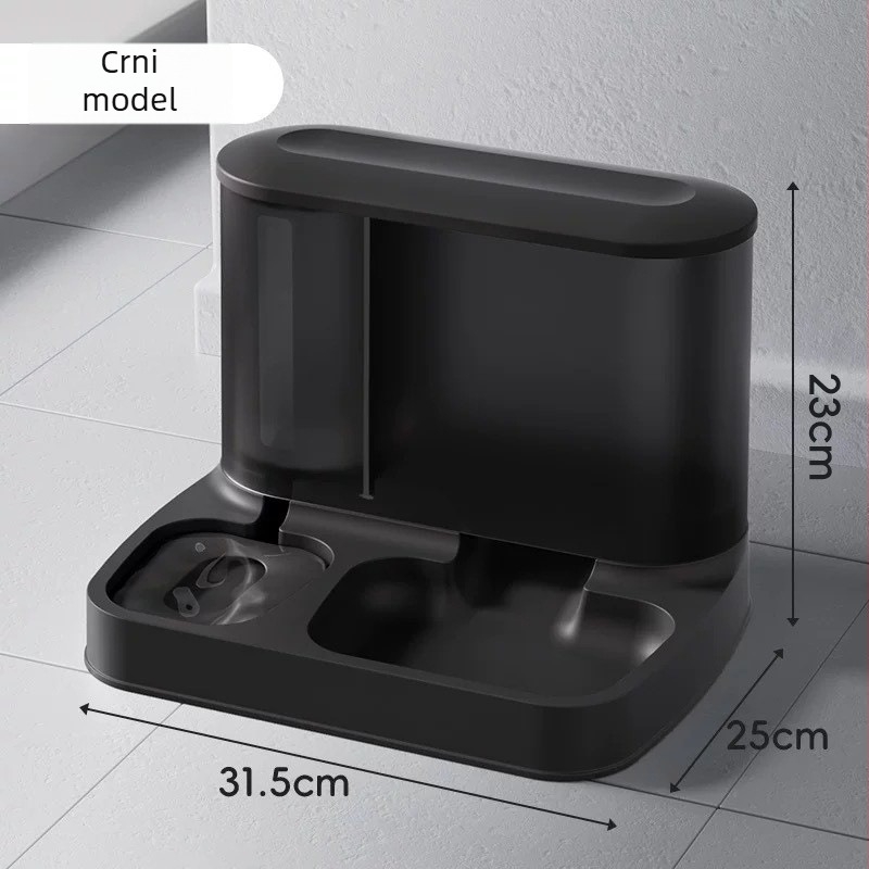 Sve-u-jednom hranilica za mačke i posuda za vodu - PB037, PP+PET, 750 g