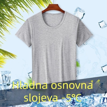 Muška modal majica s kružnim izrezom i kratkim rukavima — minimalistički stil, 161-180 g/m², sve-sezonska upotreba