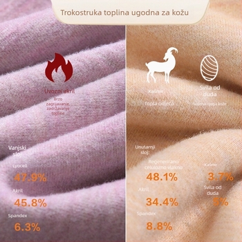 Muška termo vesta – bezšivna baza s fleksem, dvostruki sloj, okrugli izrez, kašmir-akrilna smjesa, 301–350 g/m2