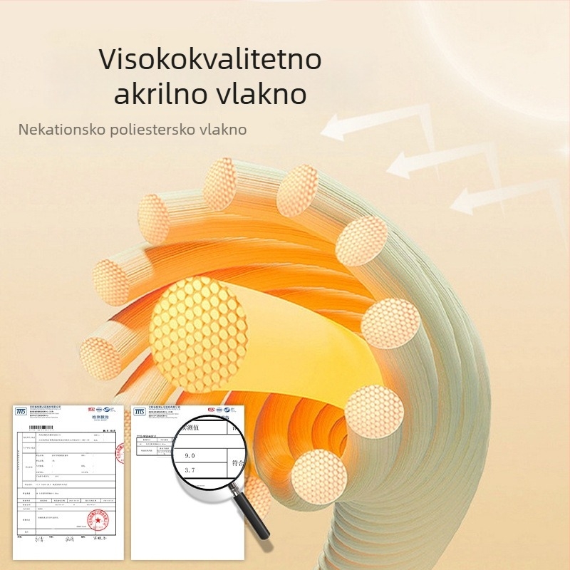 Muška termo vesta – bezšivna baza s fleksem, dvostruki sloj, okrugli izrez, kašmir-akrilna smjesa, 301–350 g/m2