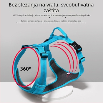 Pasji prsni pojas, vest stil, I oblik, najlon, svijetleći