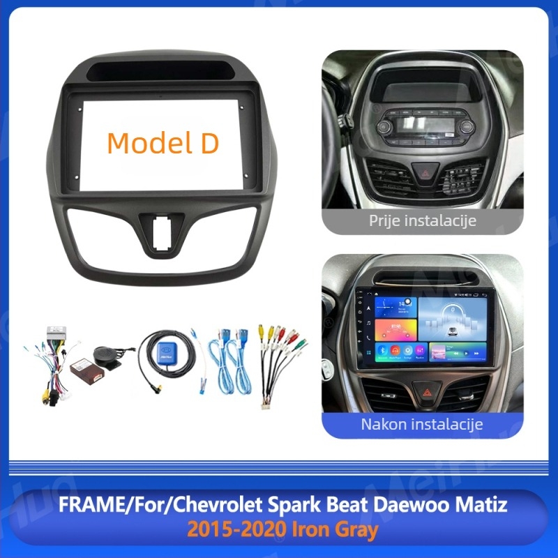 Meihua Android navigacijski okvir za Chevrolet Spark Beat / Daewoo Matiz (2010-2020) ABS