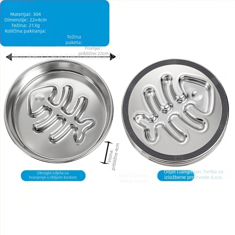 Posuda za sporo hranjenje kućnih ljubimaca, od 304 nehrđajućeg čelika, protuklizna, jednostavna za čišćenje, otporna na grizanje, sprječava gušenje mačaka i pasa