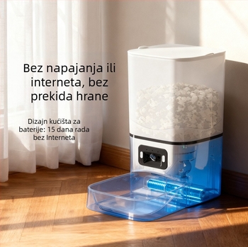 Leben automatska hranilica za mačke s kamerom — vremensko doziranje, pametno vizualno hranjenje