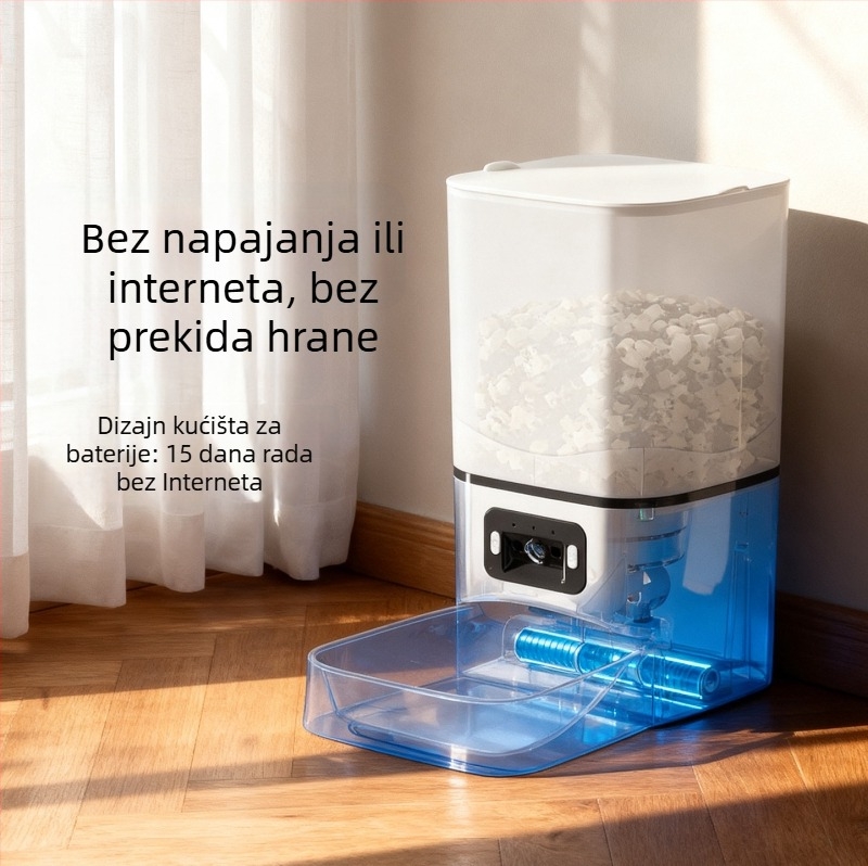Leben automatska hranilica za mačke s kamerom — vremensko doziranje, pametno vizualno hranjenje
