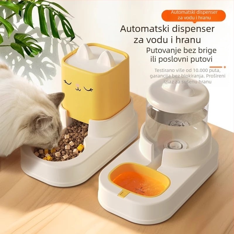 Automatska posuda za vodu i hranjenje mačaka, bežični dizajn, komplet, Guazhou Animal Husbandry