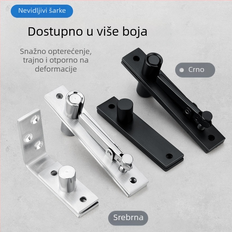 Šarka od nehrđajućeg čelika za drvena vrata – debeli, gornja i donja pozicija, Nebesko-Zemlja osa, skriveni šarki. Model: Debela Nebesko-Zemlja os; Tip: Običan debeli šaraf; Materijal: Nehrđajući čelik; Marka: Letaijia