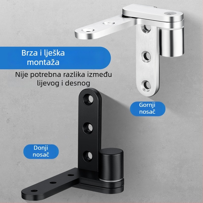 Šarka od nehrđajućeg čelika za drvena vrata – debeli, gornja i donja pozicija, Nebesko-Zemlja osa, skriveni šarki. Model: Debela Nebesko-Zemlja os; Tip: Običan debeli šaraf; Materijal: Nehrđajući čelik; Marka: Letaijia