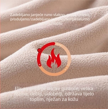 Muška termalna vesta, baršunasti premaz, ekstra debeli poliester 401–500 g/m², okrugli ovratnik, pulover stil