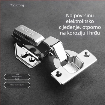 Top Solid TOPSTRONG šarka za ormariće – nehrđajući čelik s amortizerom, modeli 707/717, za različita vrata ormarića, moderni jednostavni stil