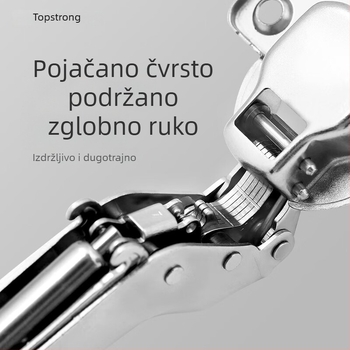 Top Solid TOPSTRONG šarka za ormariće – nehrđajući čelik s amortizerom, modeli 707/717, za različita vrata ormarića, moderni jednostavni stil