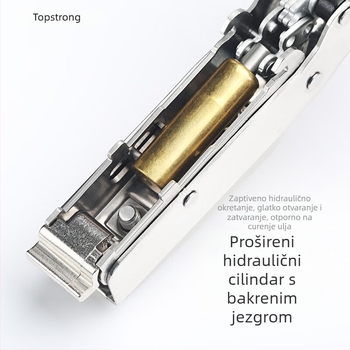 Top Solid TOPSTRONG šarka za ormariće – nehrđajući čelik s amortizerom, modeli 707/717, za različita vrata ormarića, moderni jednostavni stil