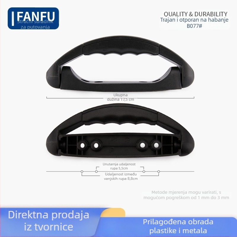 Dodatak za ručicu kofera — plastičan, otporan na habanje, lagan