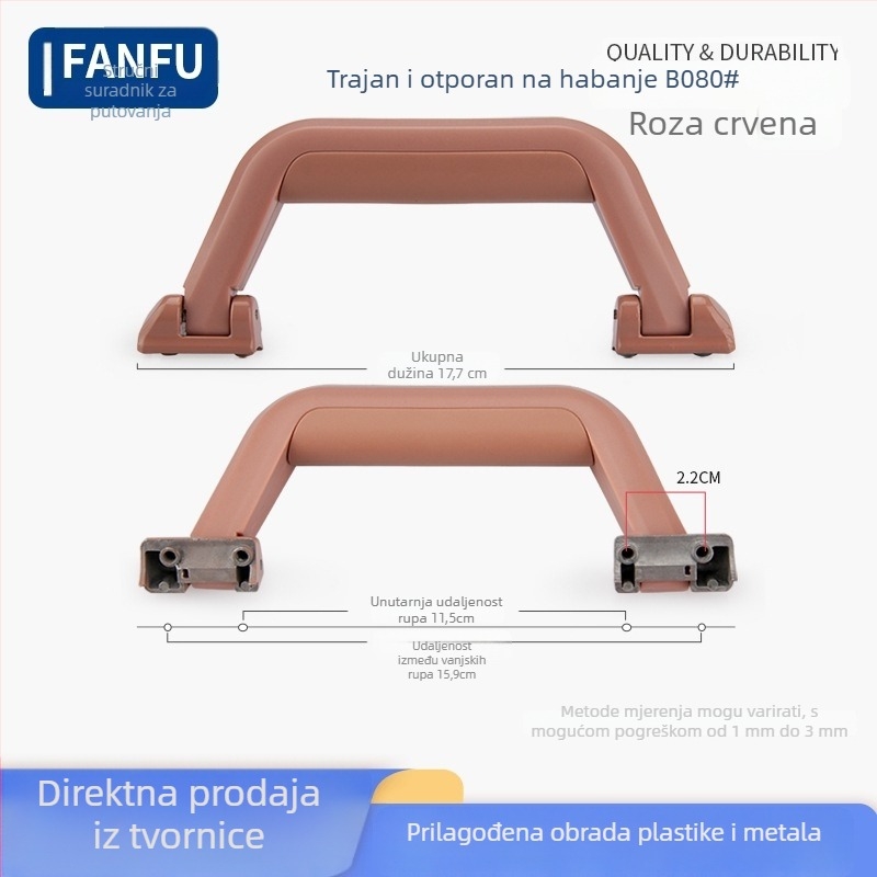 Dodatak za ručicu kofera — plastičan, otporan na habanje, lagan