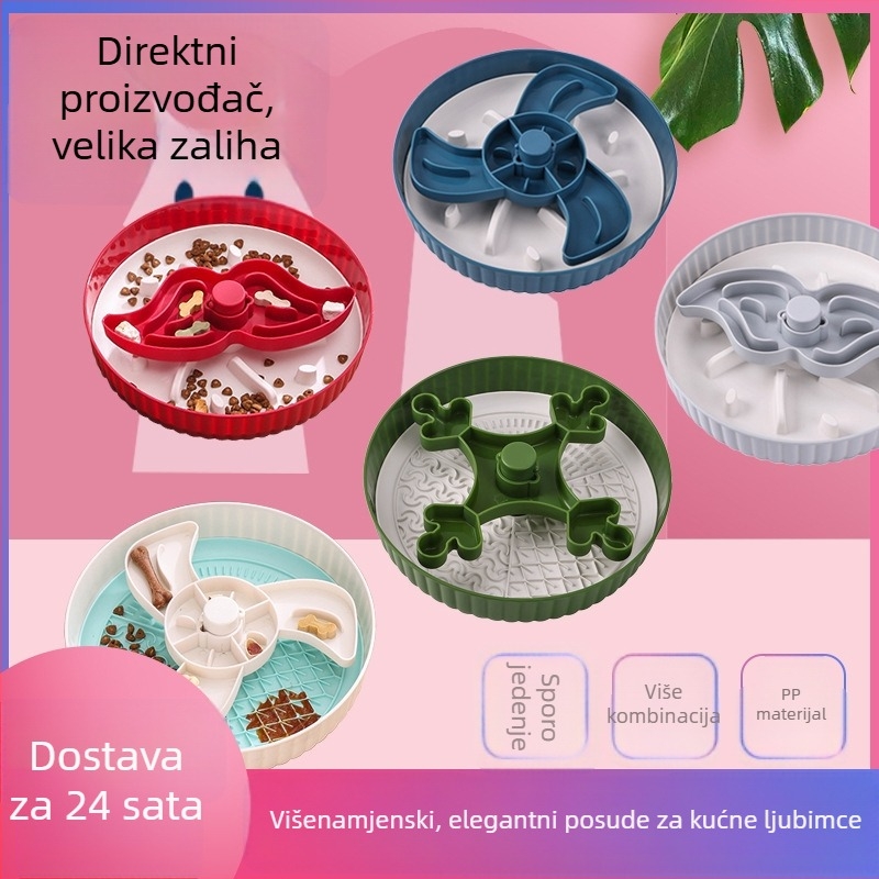 Posuda za sporo hranjenje kućnih ljubimaca, plastična konstrukcija; marka Harry YaYa/Harry; porijeklo Zhejiang