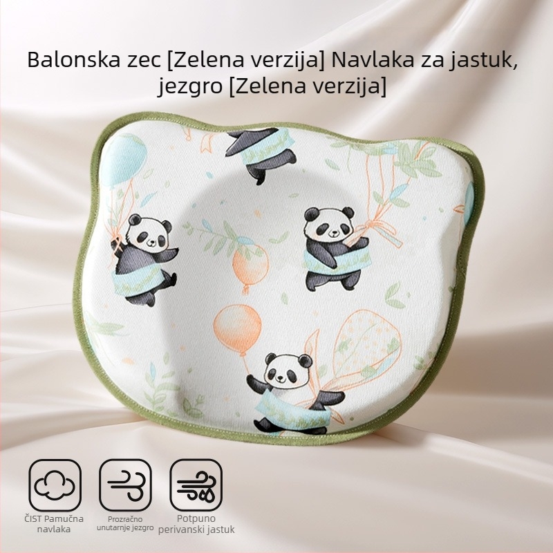 Novorođenačka jastučnica za oblikovanje glave – korekcija oblika glave, prevencija plosne glave, 0-6 mjeseci, pamuk