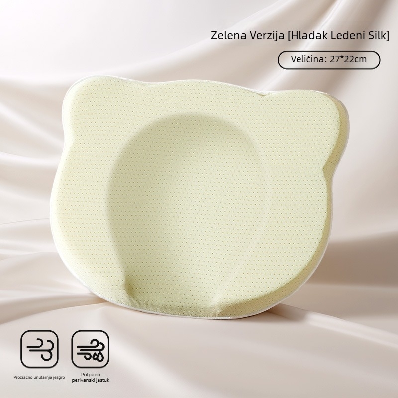 Novorođenačka jastučnica za oblikovanje glave – korekcija oblika glave, prevencija plosne glave, 0-6 mjeseci, pamuk