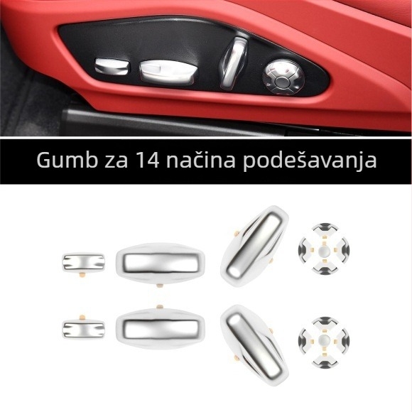 Anxin 89789670 dekorativni poklopac gumba za podešavanje sjedala Porsche Macan Cayenne Panamera 718 Taycan