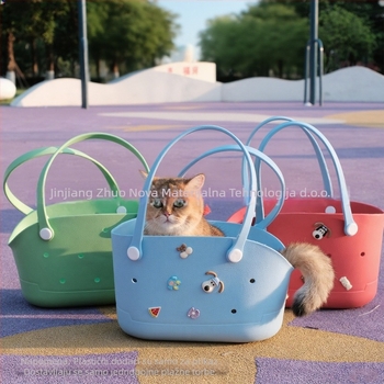 Eva torba za kućne ljubimce za mačke i pse, prijenosna prozračna torba za izlaske, bočni otvor, srednji kapacitet, lako se čisti