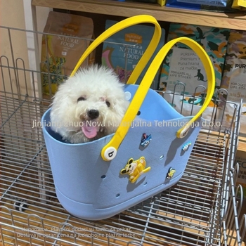 Eva torba za kućne ljubimce za mačke i pse, prijenosna prozračna torba za izlaske, bočni otvor, srednji kapacitet, lako se čisti