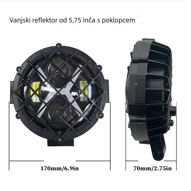 Vanjski LED reflektor za automobil - 80W, 12-80V, IP67, LED, univerzalna kompatibilnost