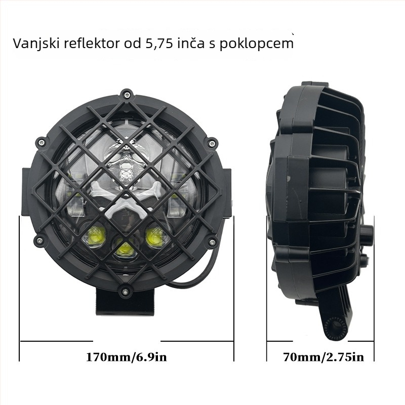 Vanjski LED reflektor za automobil - 80W, 12-80V, IP67, LED, univerzalna kompatibilnost