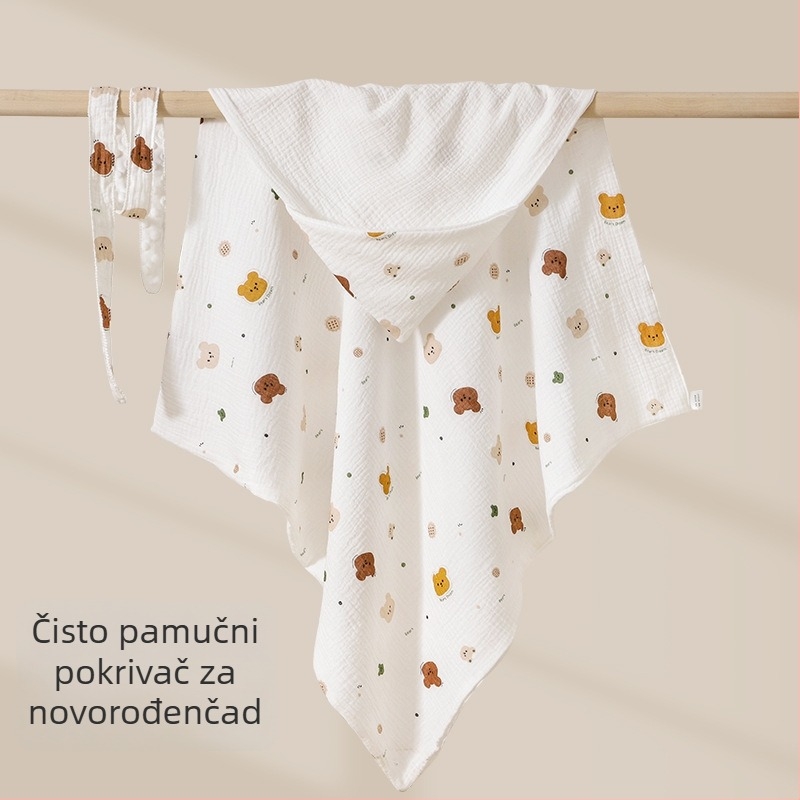 Krevetno ćebe za bebe - 100% pamuk, punjenje poliester, ≤0.5 kg, proljeće i jesen, za novorođenčad