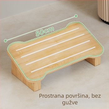 Drvena potpora za nogu ispod stola — moderni minimalistički dizajn, višenamjenska, unutarnja upotreba