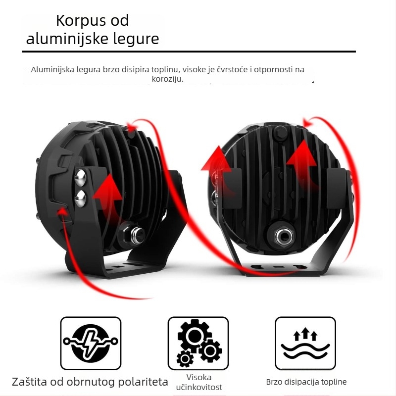Kružna LED radna svjetiljka LB-5185, 30W, 10400LM, 9-30V, IP67