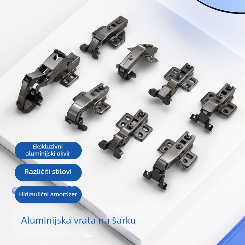 Aluminijski okvir šarka, hladno valjana čelika, elektrogalvanizacija, marka Liyu, suvremeni minimalistički stil