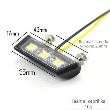 Zadnje svjetlo motocikla – LED, TD-35, 12V, kompatibilno s 12V modelima
