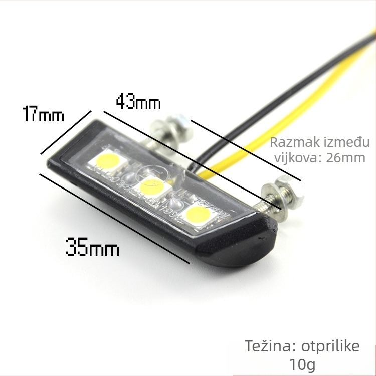 Zadnje svjetlo motocikla – LED, TD-35, 12V, kompatibilno s 12V modelima