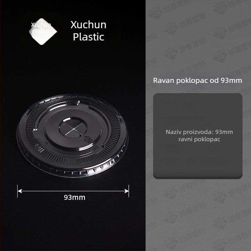 Jednokratna plastična čaša za kavu — visoka prozirnost, kružni oblik, PET, 401–500 ml, prilagođiv uzorak, tiskano logo dostupno