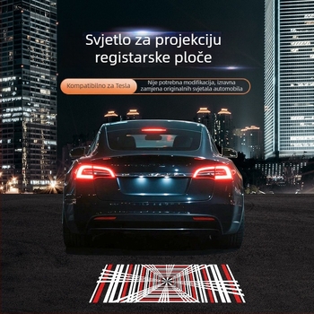 ZhiXin Tesla Model 3/Y projekcijska svjetiljka, 12V, LED 5050, 3W, 6500K, vijek trajanja 80 000 h