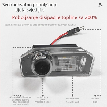 ZhiXin Tesla Model 3/Y projekcijska svjetiljka, 12V, LED 5050, 3W, 6500K, vijek trajanja 80 000 h