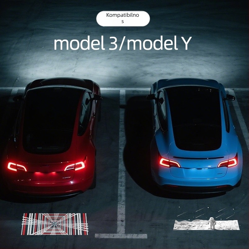 ZhiXin Tesla Model 3/Y projekcijska svjetiljka, 12V, LED 5050, 3W, 6500K, vijek trajanja 80 000 h