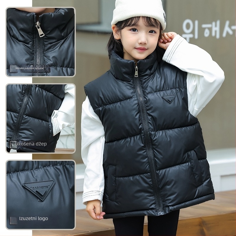 Dječja vesta u korejskom stilu, debeli kardigan za zimu