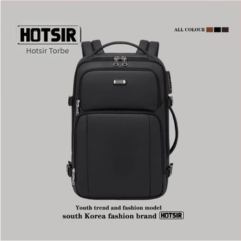 HOTSIR muški poslovni ruksak — vodootporan, kapacitet 36–55 L, membranski materijal, ergonomski stražnji panel